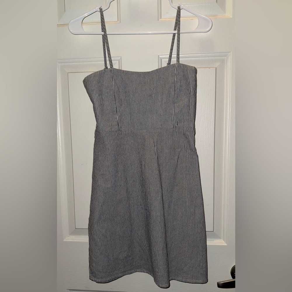 Brandy Melville Gray Spaghetti Strap Mini Sundress